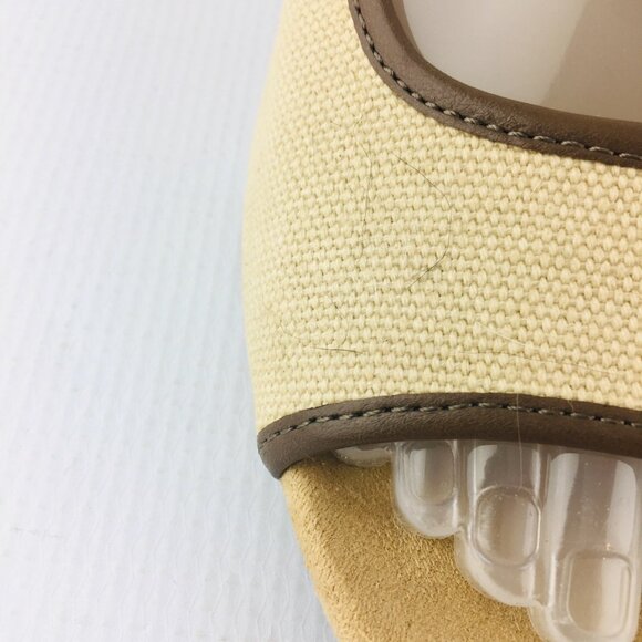 A2 AEROSOLES Zentury Women Beige Brown Woven Wedge Heel Peep Toe Shoe Size 6 M - Picture 4 of 12